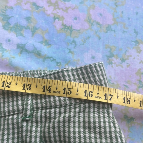 Big Bud Press | Spring Green Gingham Trouser Pants Sz XL 100% Cotton *LIKE NEW* - Picture 8 of 11